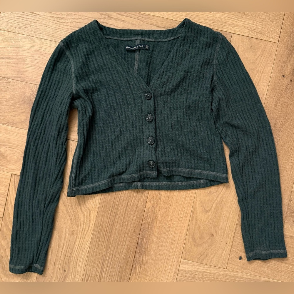 Abercrombie & Fitch | Cozy Waffle Button-Up | XS